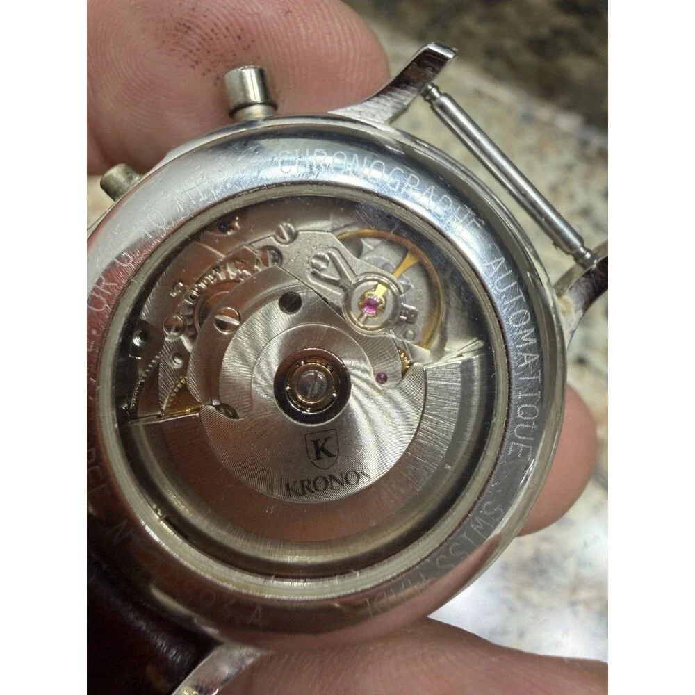 Kronos Automatic Chronograph 49 Rubis Ref. A0893.A Swiss Runs Read Desc